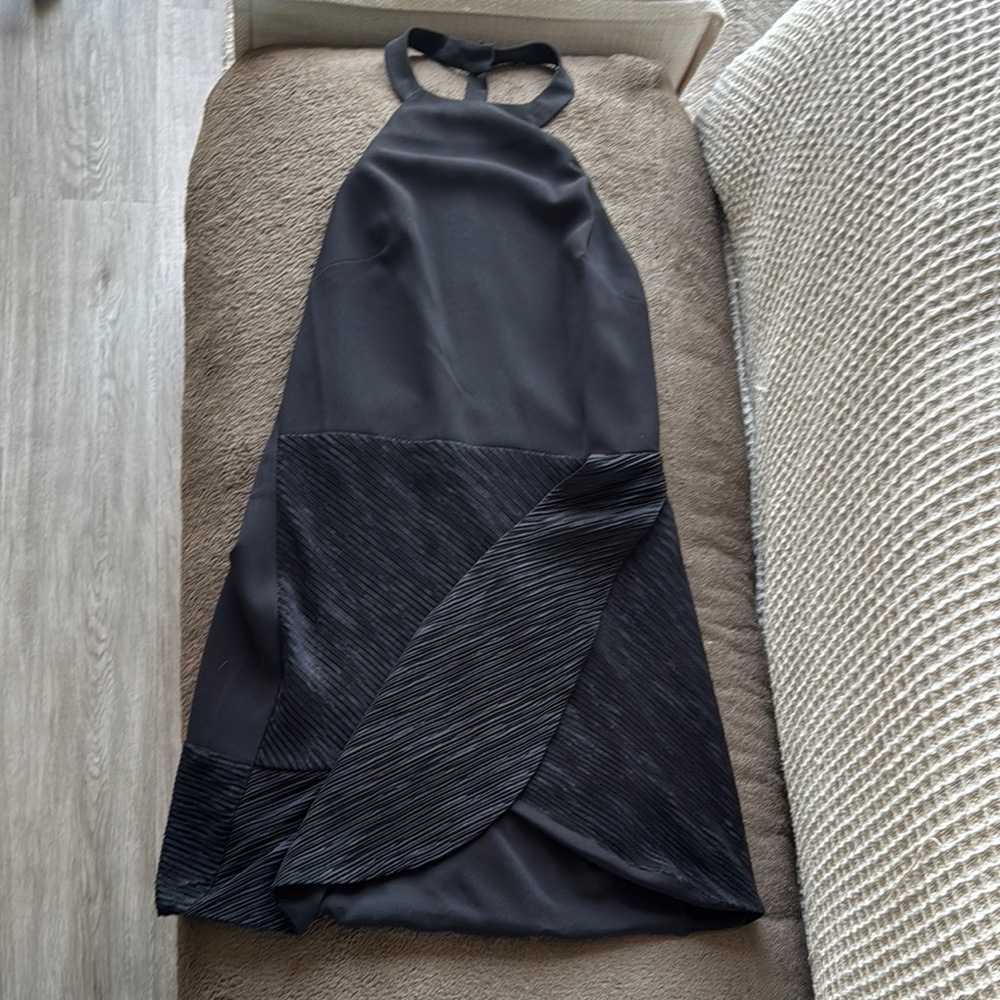 Revolve mixed media dress black medium